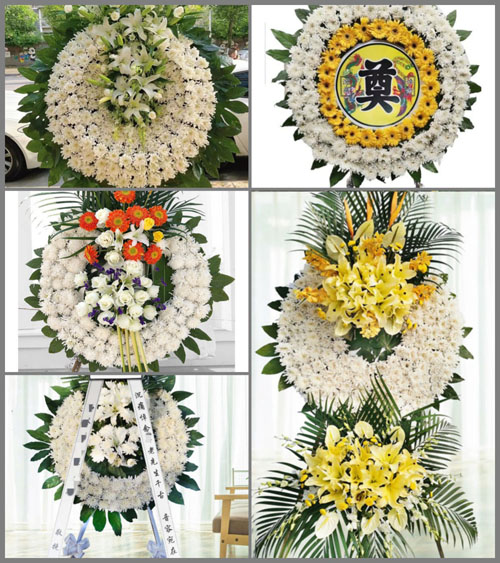 安徽安庆市岳西县五河镇横排村花圈速递